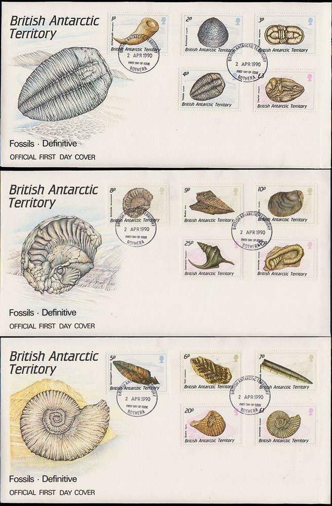 British Antarctic Territory Scott 153-167 Unaddressed.