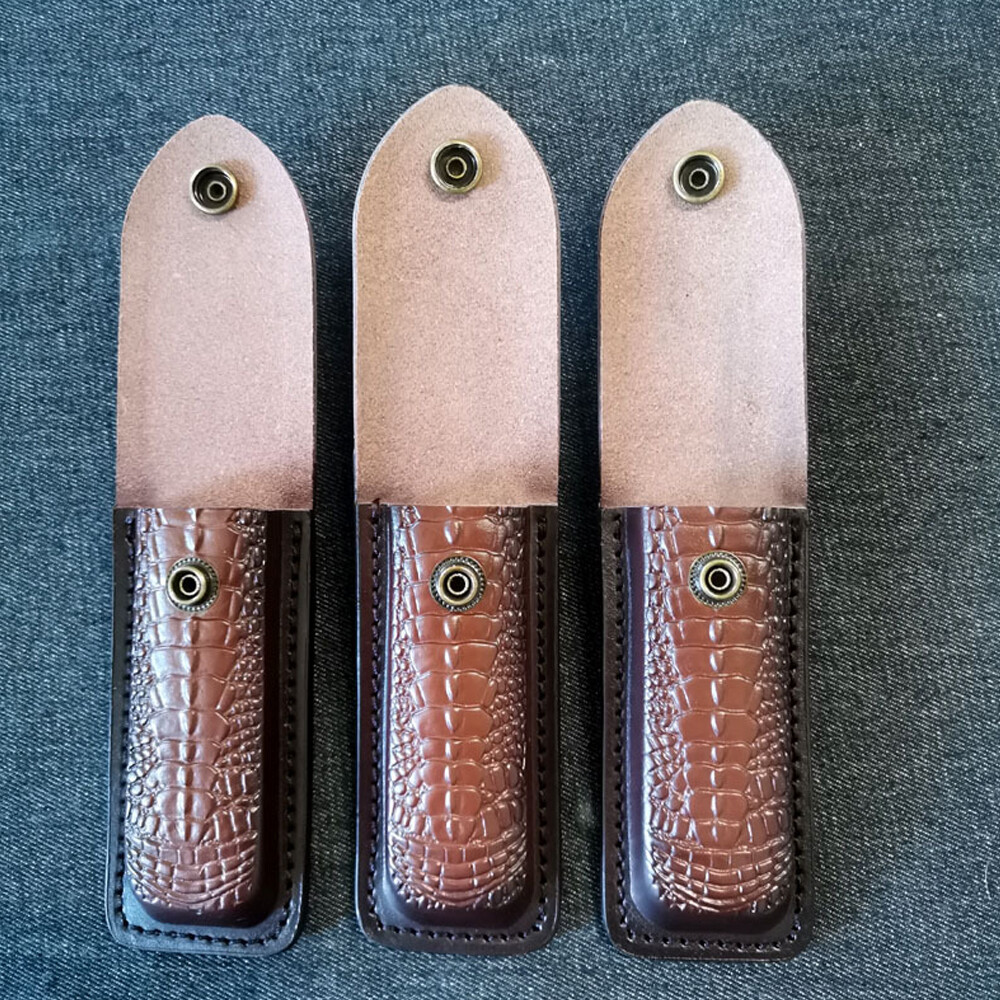 Hand Made Pure Leather Sheath For 5" Folding Knife & Other Tools New