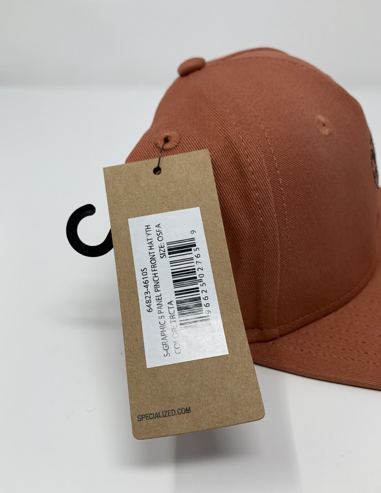 Specialized 5 Graphic Panel Pinch Front Hat Youth New