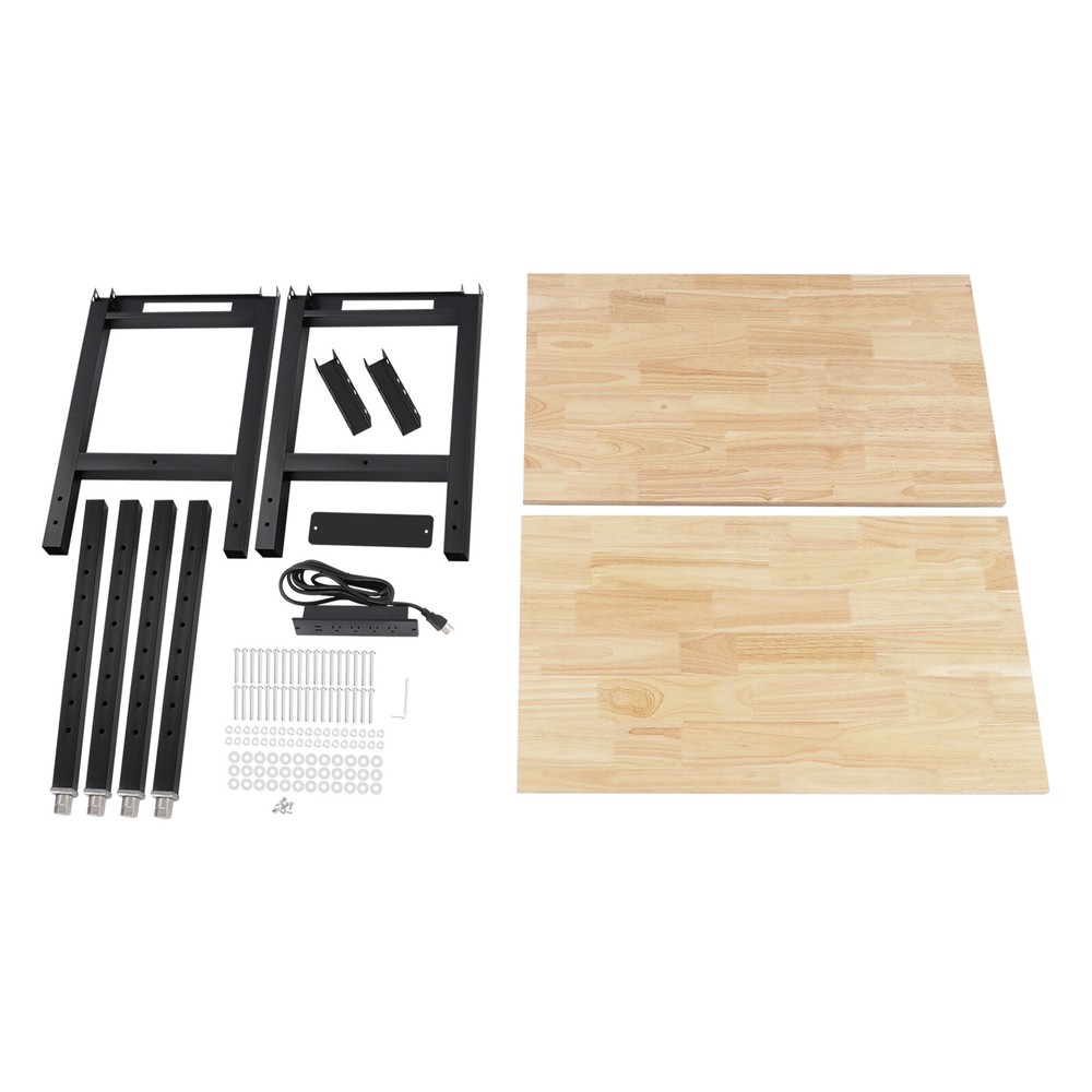 Modern Power Outlet Workbench, Height Adjustable, 2000 lbs Load, USB & Sockets