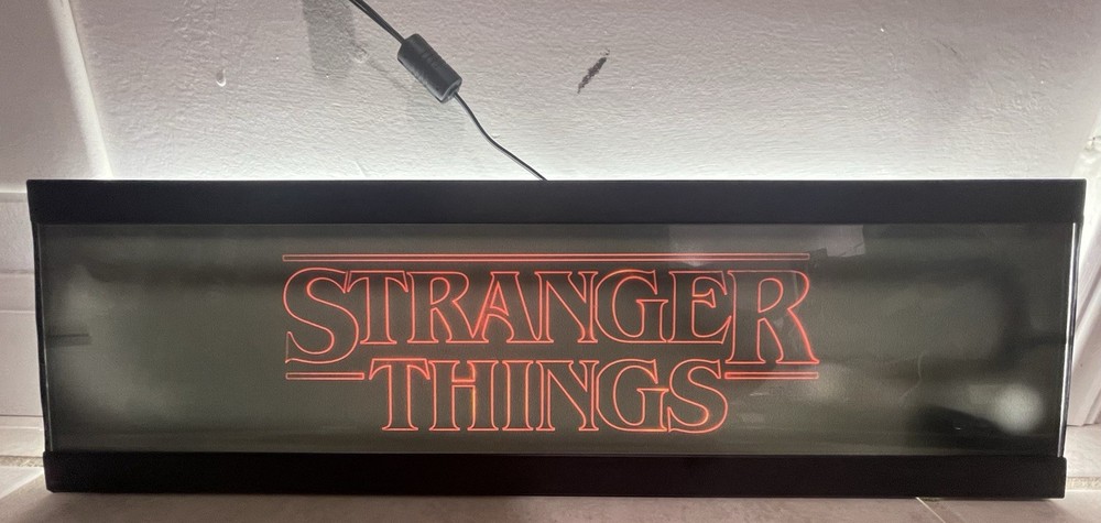 Arcade 1Up Stranger Things Custom Light Up Marquee w/Power Source