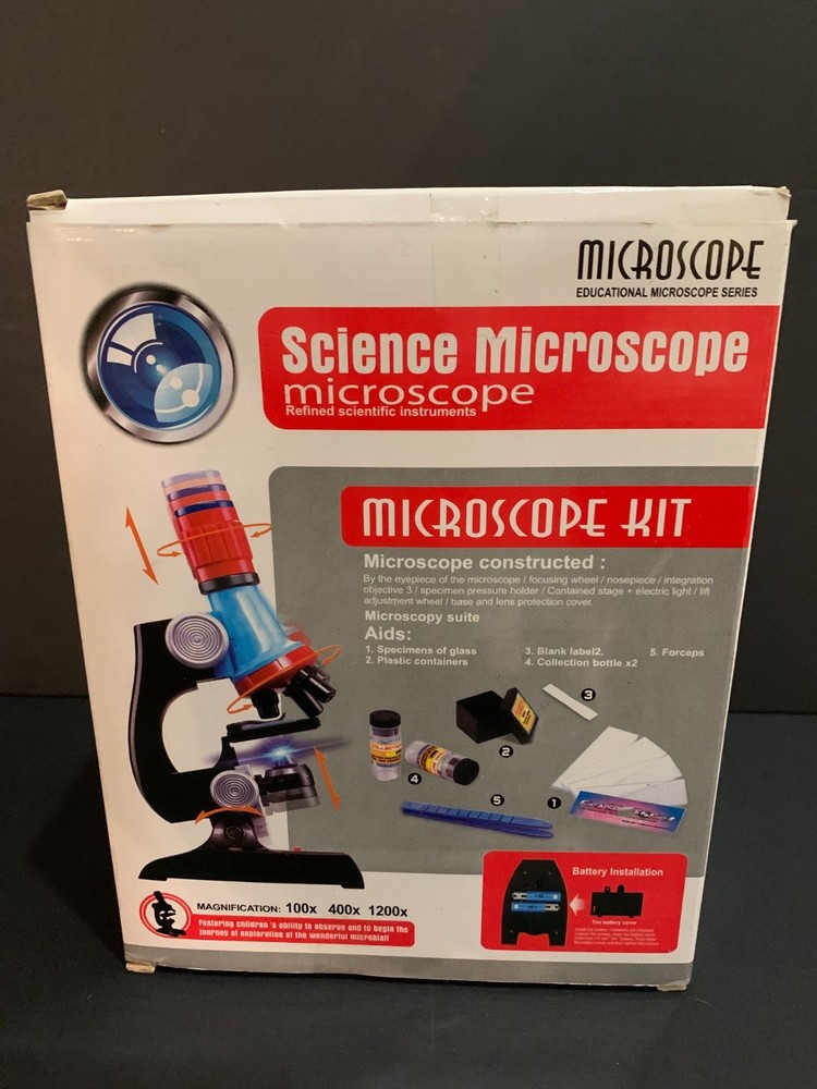 IQcrew Science Microscope Kit– Educational Series - Up to 1200x Magnification