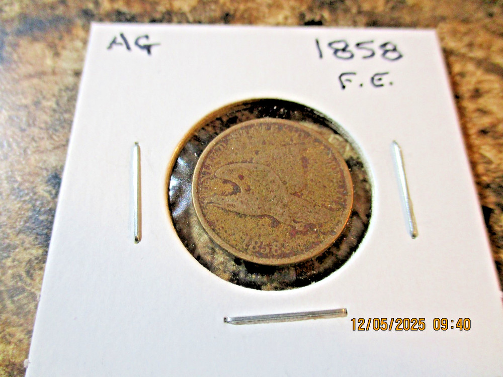 1858 FLYING EAGLE CENT AG       AM