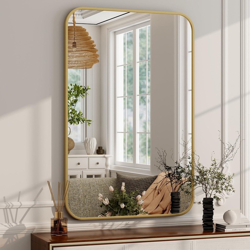 Rectangular Wall Mirror HD Explosion Proof Shatter Resistant Bathroom Decor New