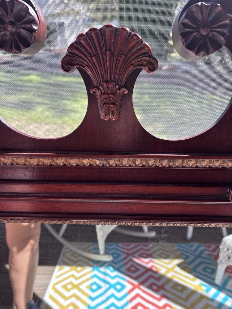 Antique Solid Mahogany Wall Mirror 44” X 23” Traditional Style Georgetown