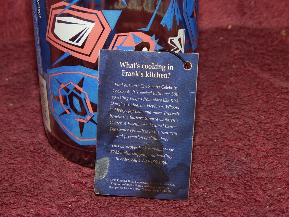 Korbel Limited Edition Frank Sinatra Bottle Empty 1
