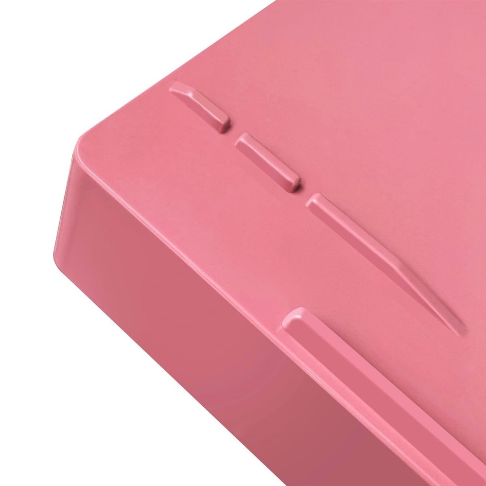 Stackable Letter Tray Front Load Letter Size Solid Pink Plastic 1 Unit