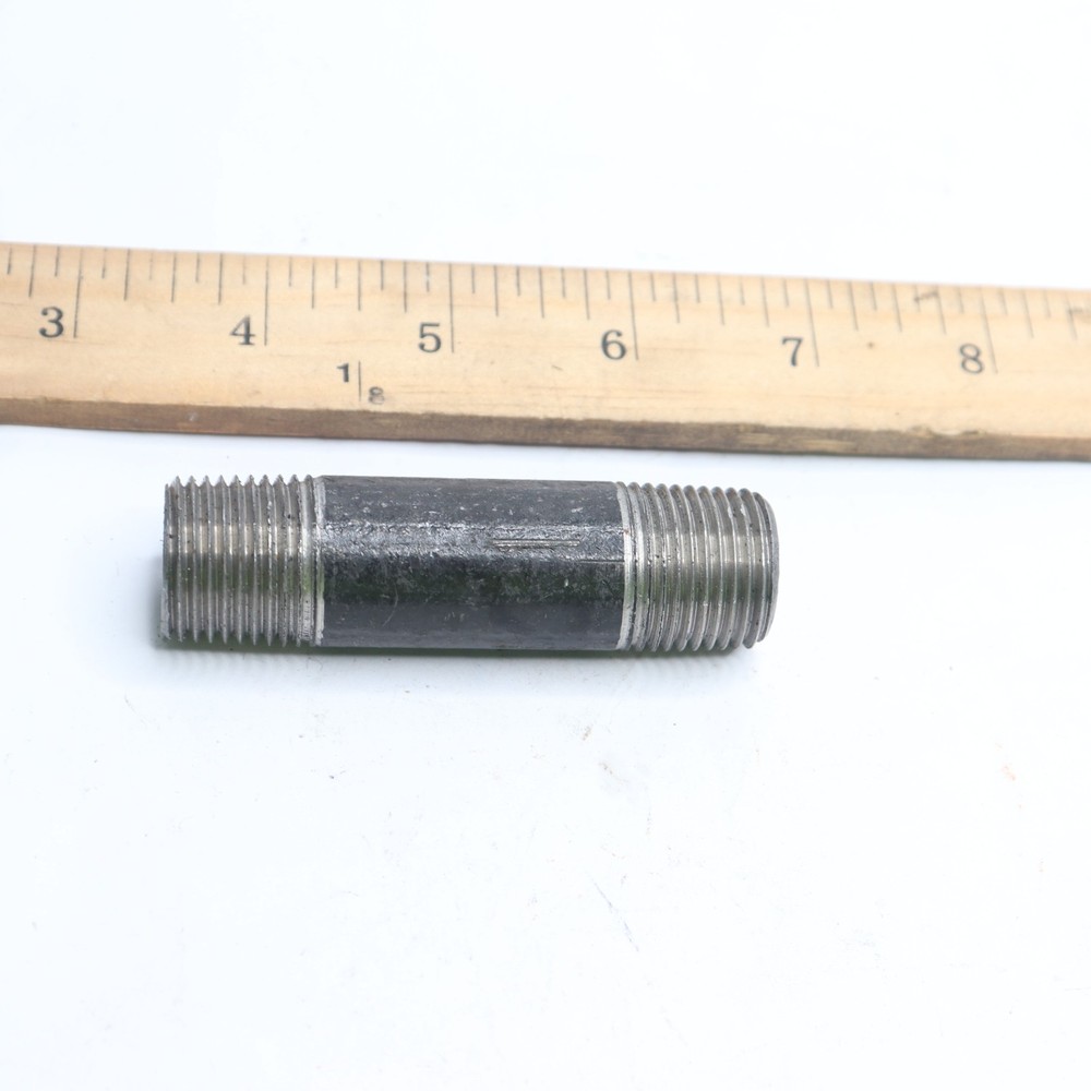 Nipple Steel Black 3/4" x 3"