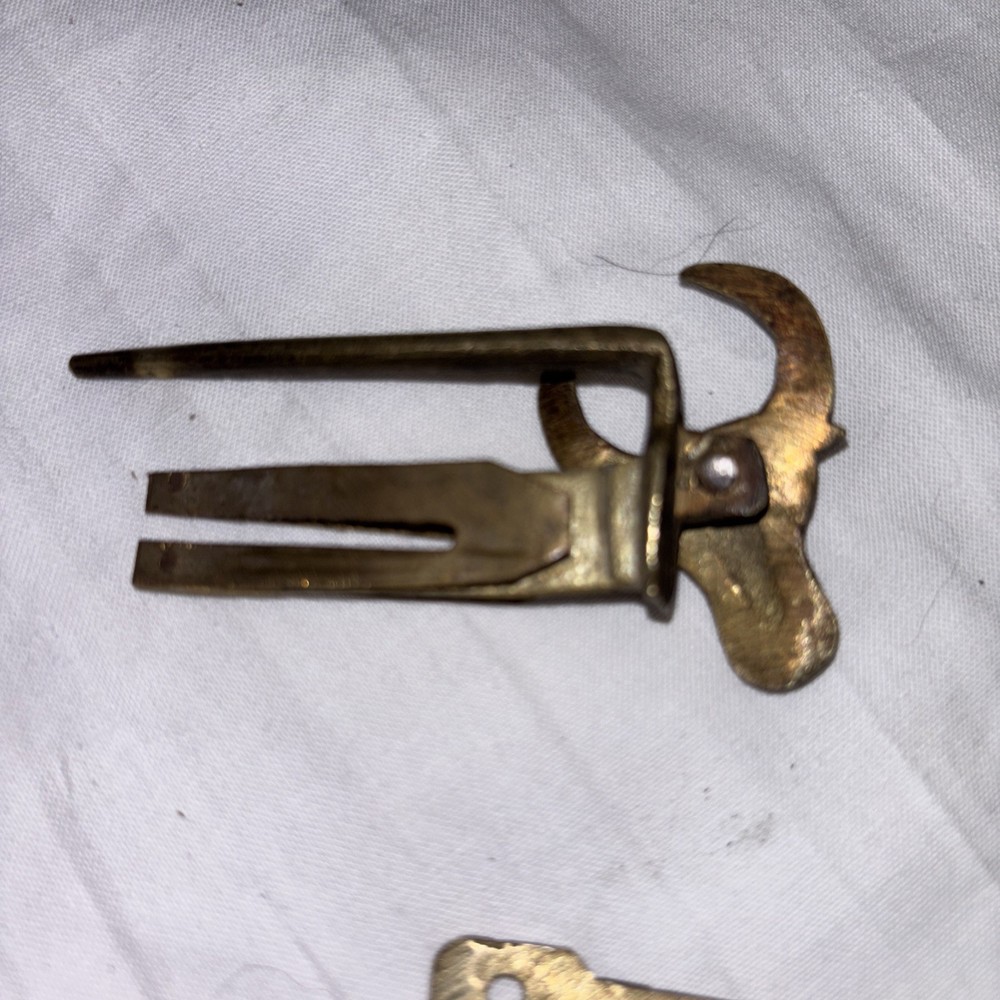 Vintage Brass Oxed Bull Lock