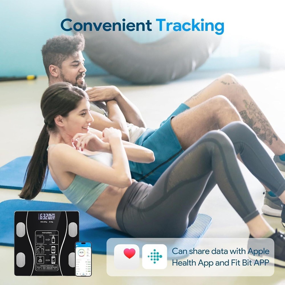 Digital Body Weight Scale Backlit Display Bathroom Scale High PrecisionBluetooth