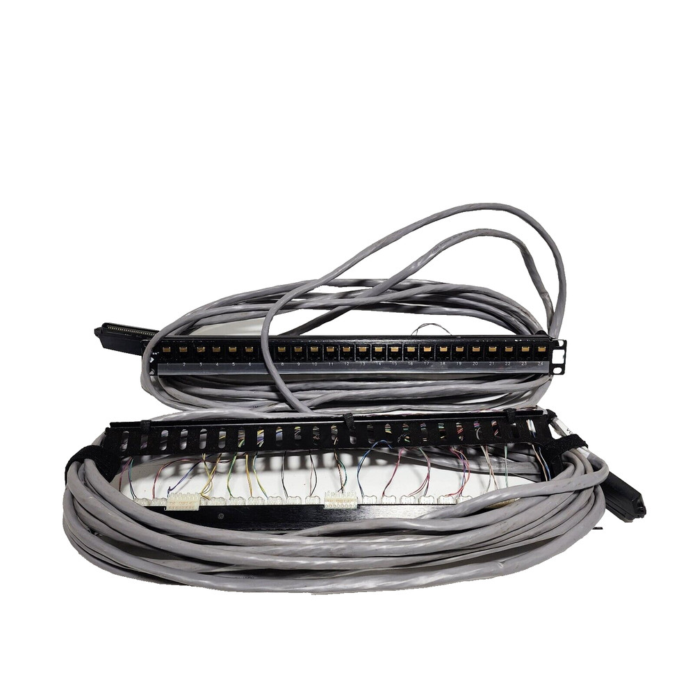 (Lot of 2 ) -SIEMON M-HD6-24 CAT6 PATCH PANEL