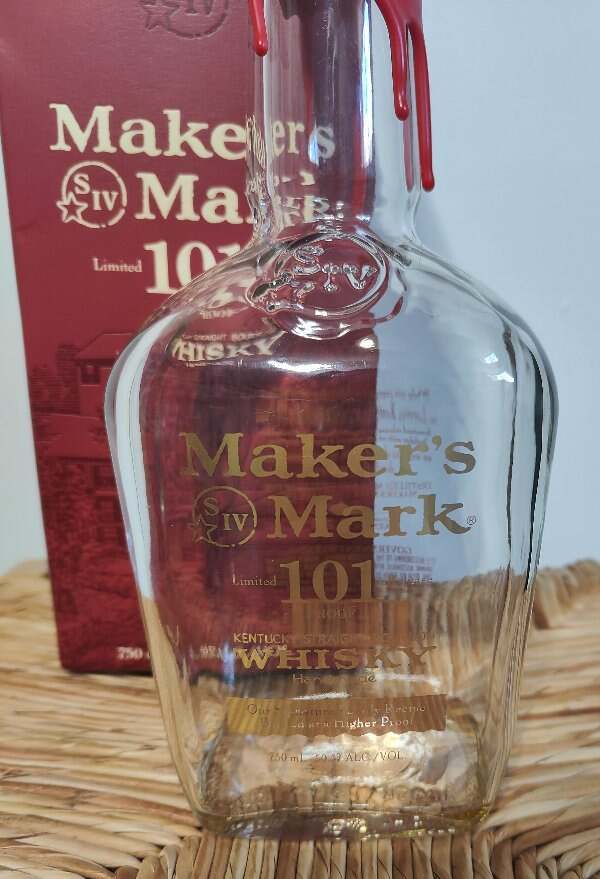 Empty Maker's Mark Limited Release 101 Proof Kentucky Straight Bourbon Whiskey B