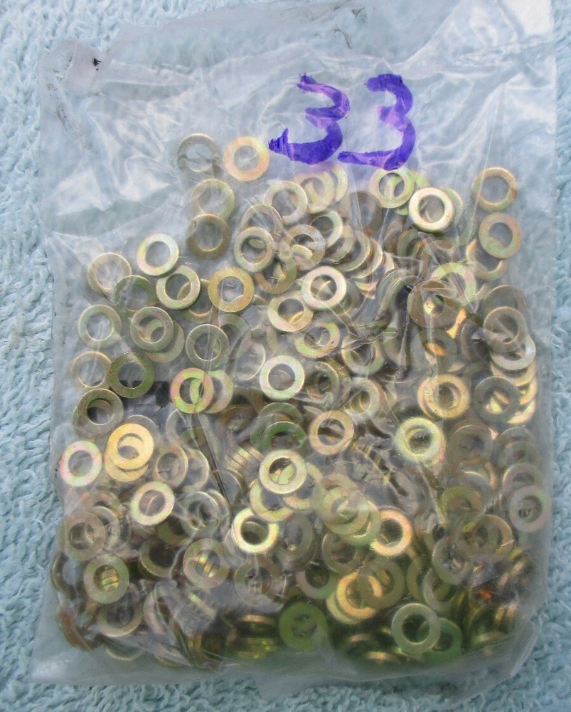 #4 Steel Flat Washers 400 Pieces