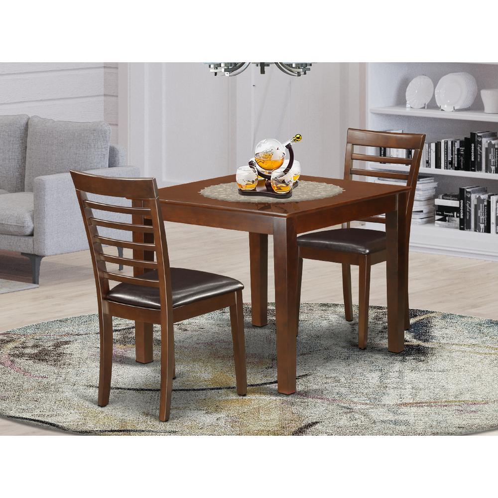 3 Pc Dinette Table set with a Dining Table and 2 Dining Chairs ...