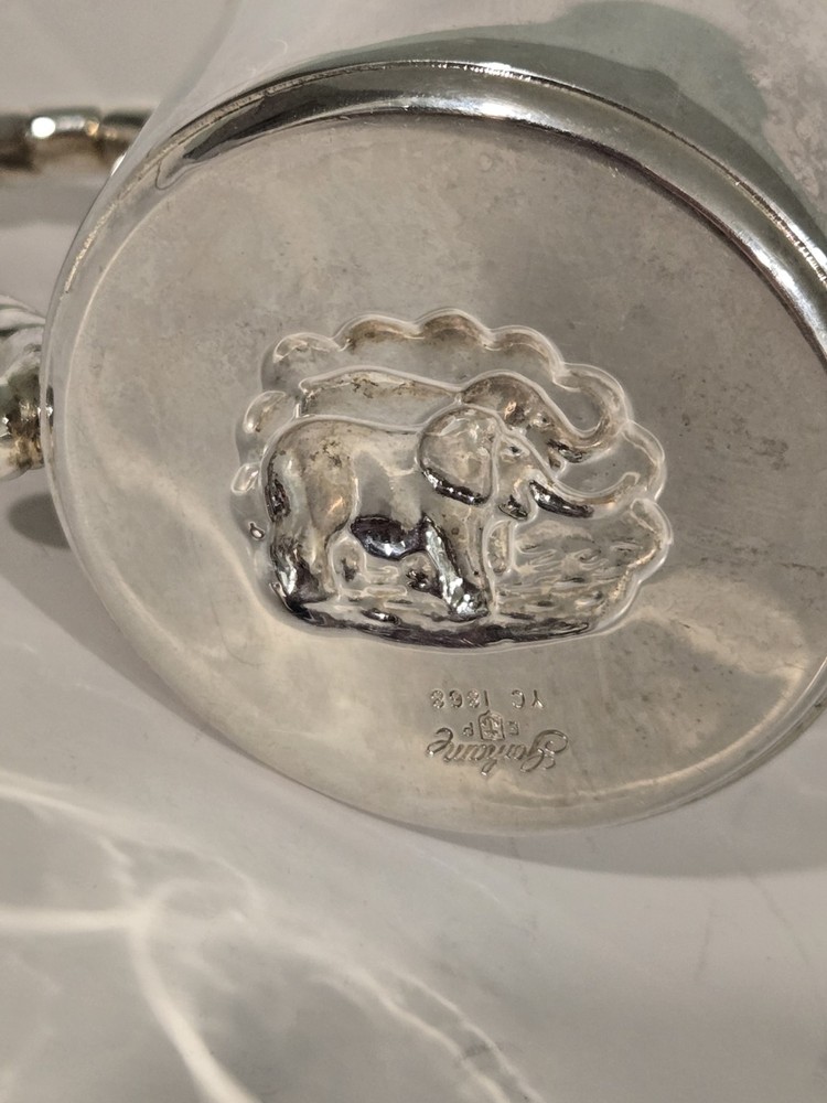 Gorham Electroplated Silver Baby Cup Noah's Ark