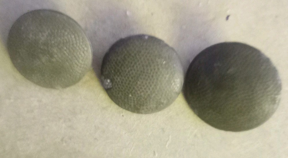 4 Dug WWII German Pebble Uniform Buttons