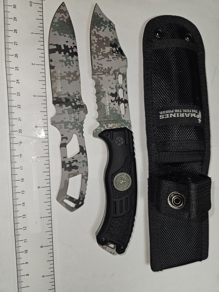 Mtech USMC 2 Pc Set Fixed Blade And Thrower