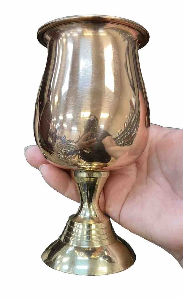 Brass & Copper Alter Drinking Chalice Goblet