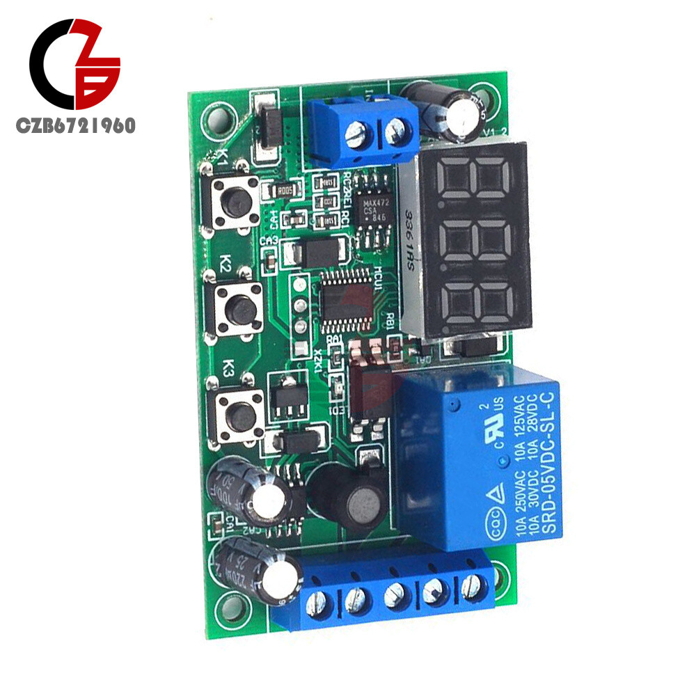 12V 0-10A DC Current Detection Module Current Sensing Detect Delay Relay Control