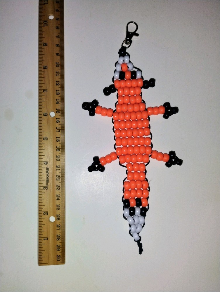 Crafts By Keoki Fox Pony Bead Keychain