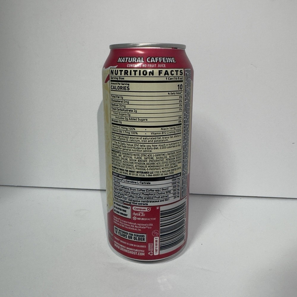 Ghost Energy Raspberry Cream Rare Single Can