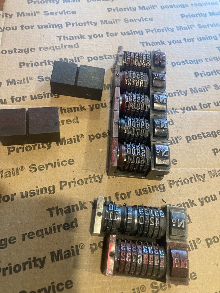 Numbering Machine Blue Boy American Letterpress Model 5 & 31 + 8 digit