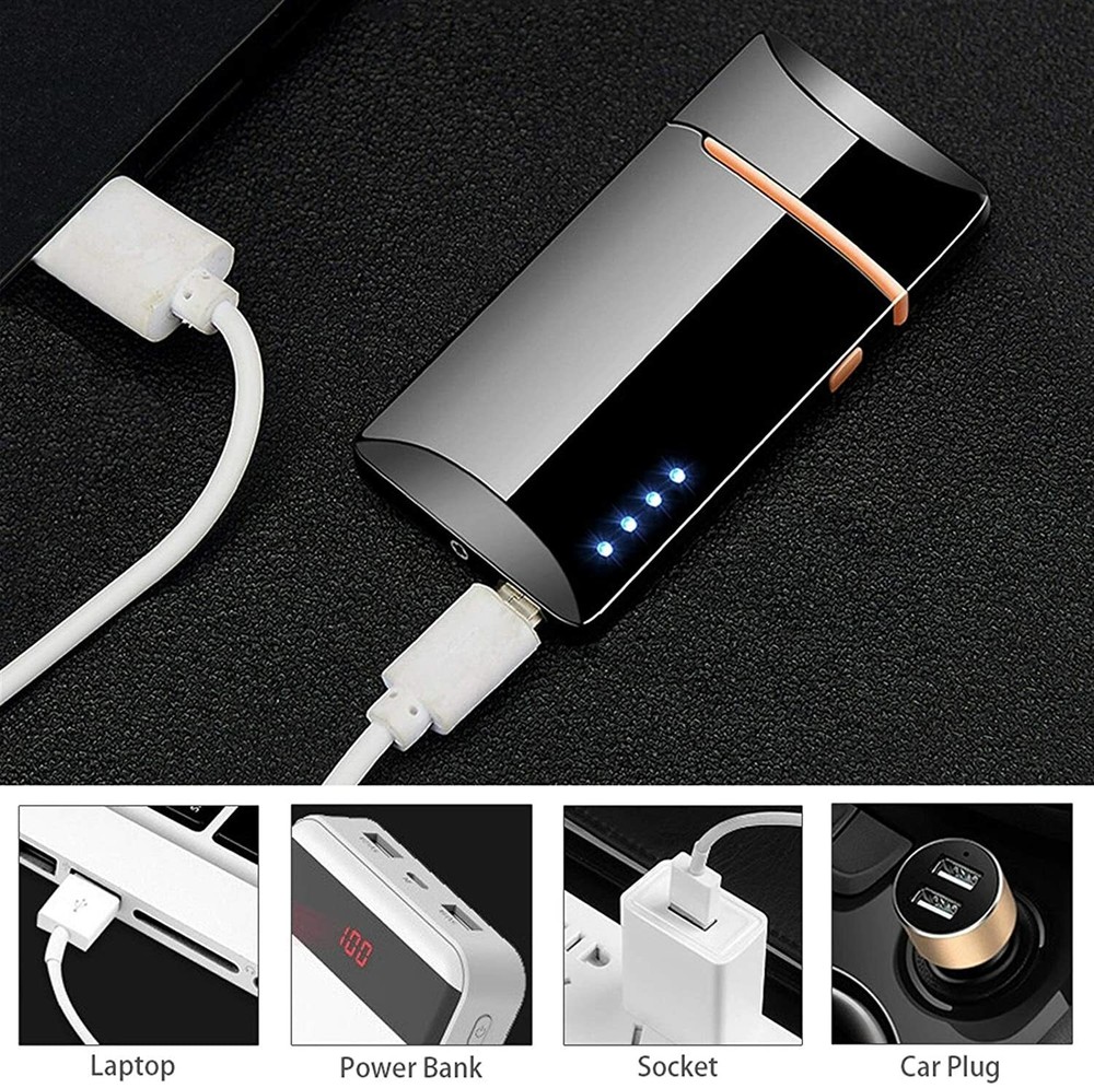 Electric Lighter Dual Arc Plasma USB Rechargeable 2020