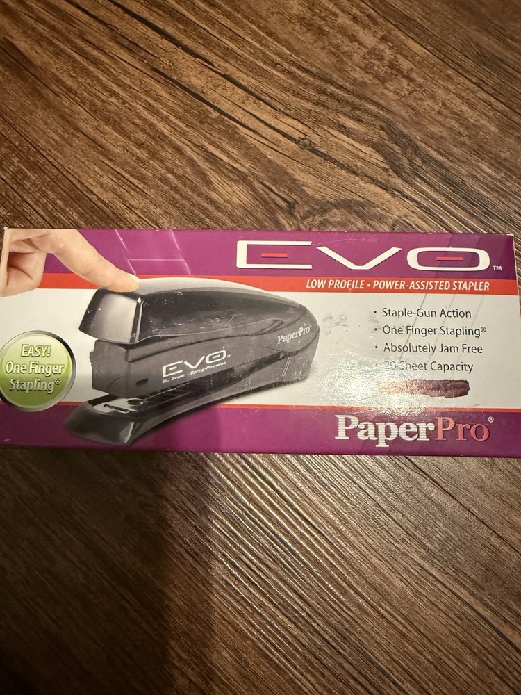 Paper Pro Evo Low Profile Desktop Stapler 20 Sheets Stapling Capacity New