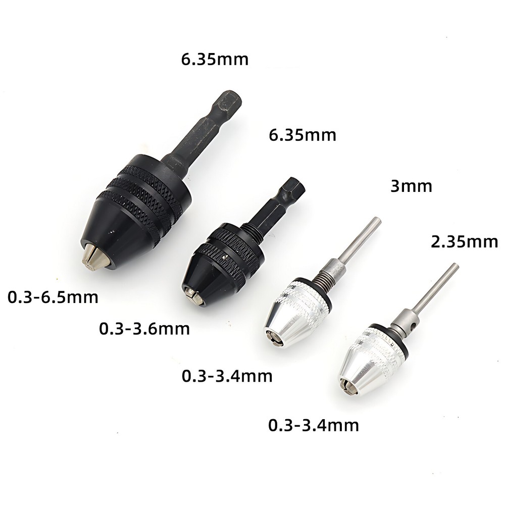Multi Keyless Drill Chuck For Dremel Rotary Tool Quick Change Adapter Shank