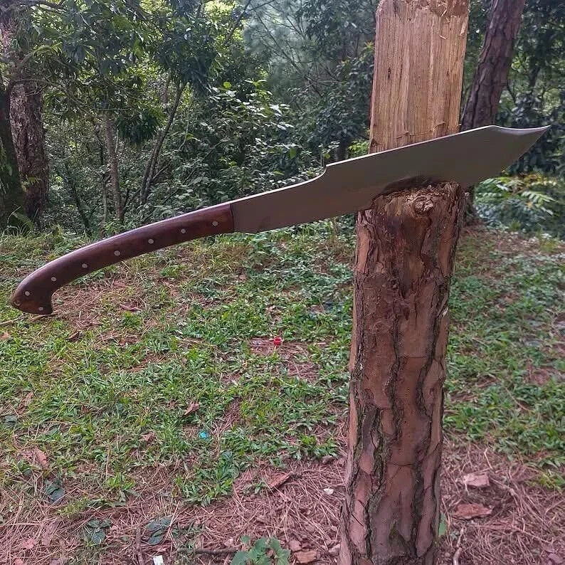 CUSTOM HANDMADE D2 TOOL STEEL COMBAT MACHETE KNIFE SURVIVAL KNIFE