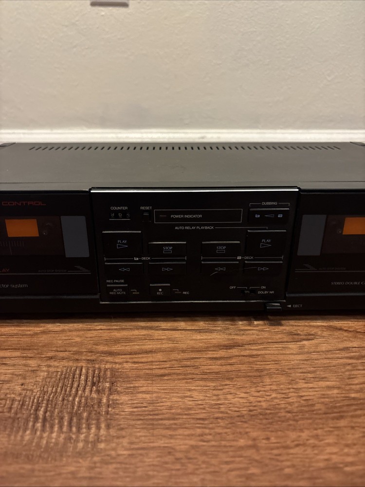 Sansui D-65BW stereo double cassette deck
