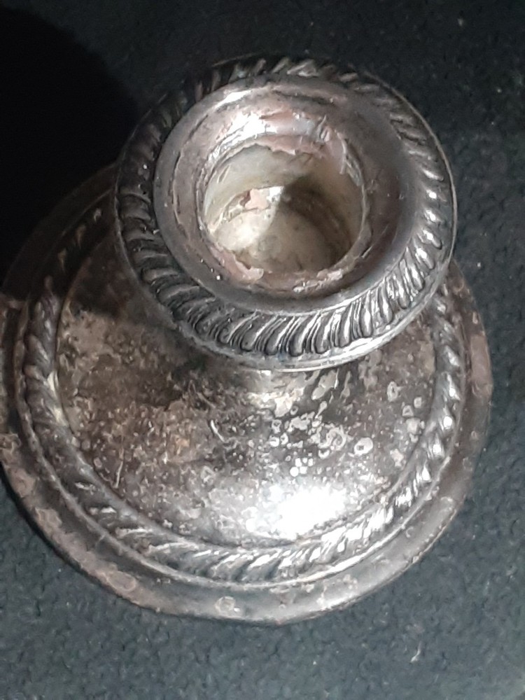 Gorham Sterling Weighted Candle Stick Holder #667 4" Round
