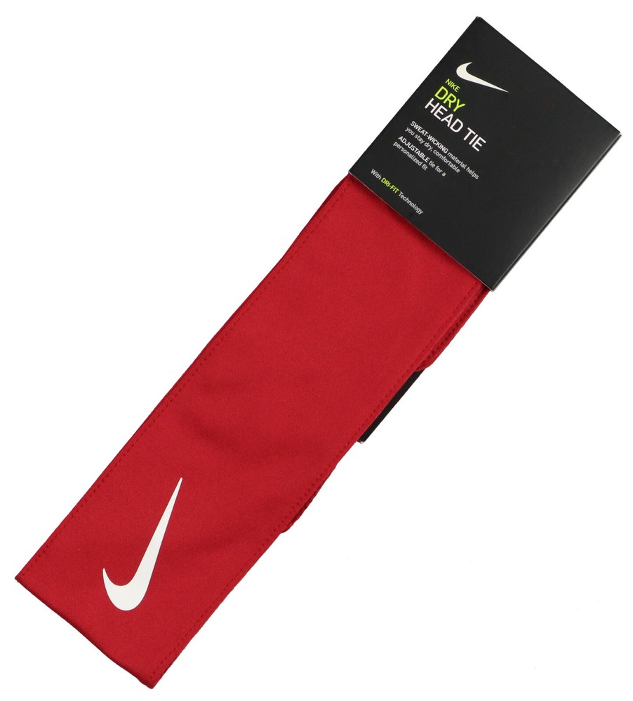 NIKE Dry Head Tie One Size Red White Training Running