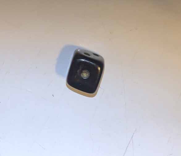 Black Mini Dice Die Vintage