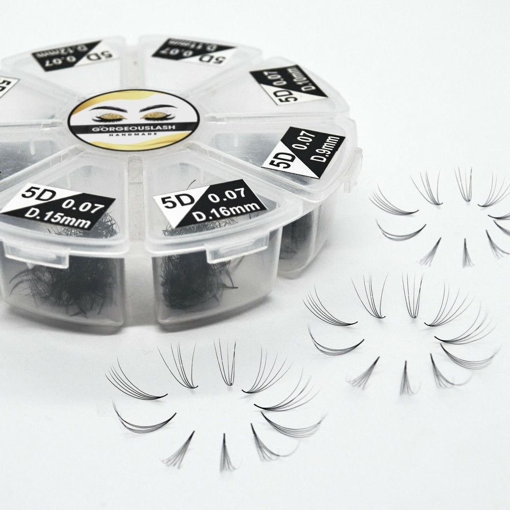 Mixed 5D Lashes. 1000 Premade Volume Fans. Eyelash extensions, Handmade!