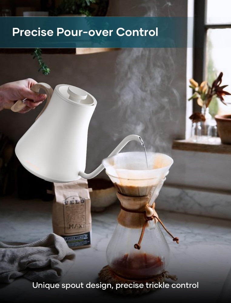 Electric Kettle, Gooseneck Electric Kettle, ±1℉ Precise Temperature Control, ...