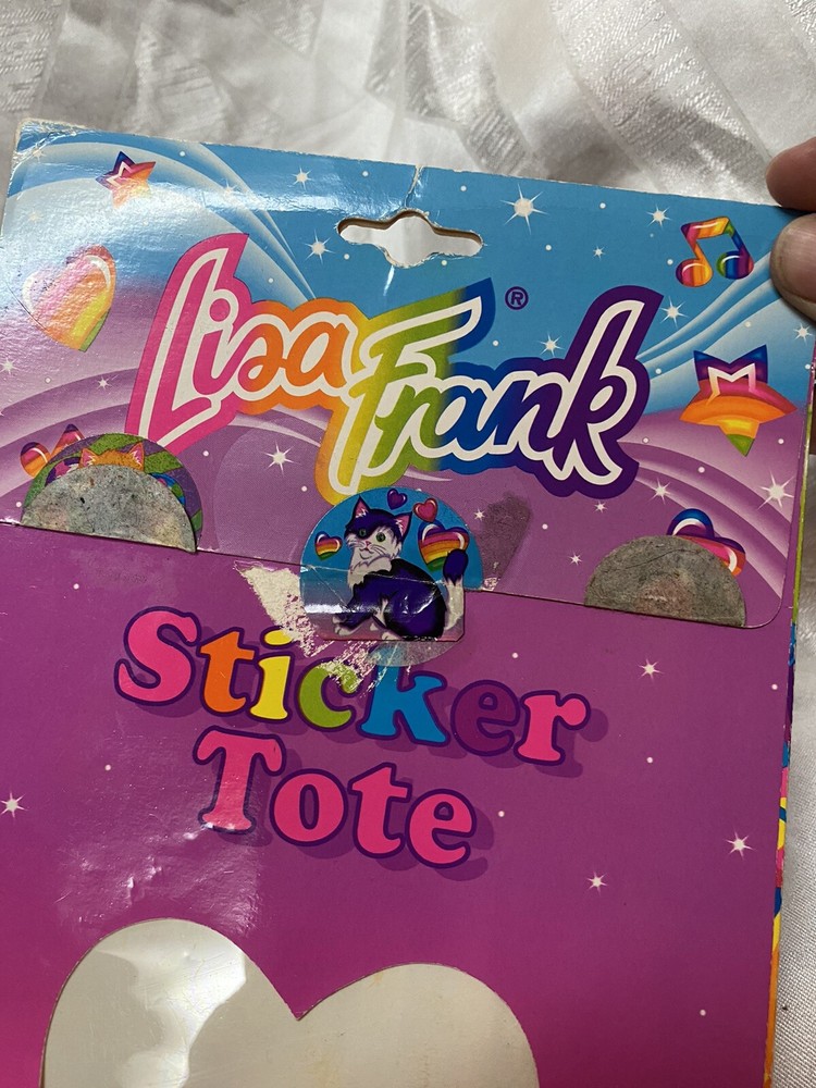 Vintage Lisa Frank Sticker Tote EMPTY
