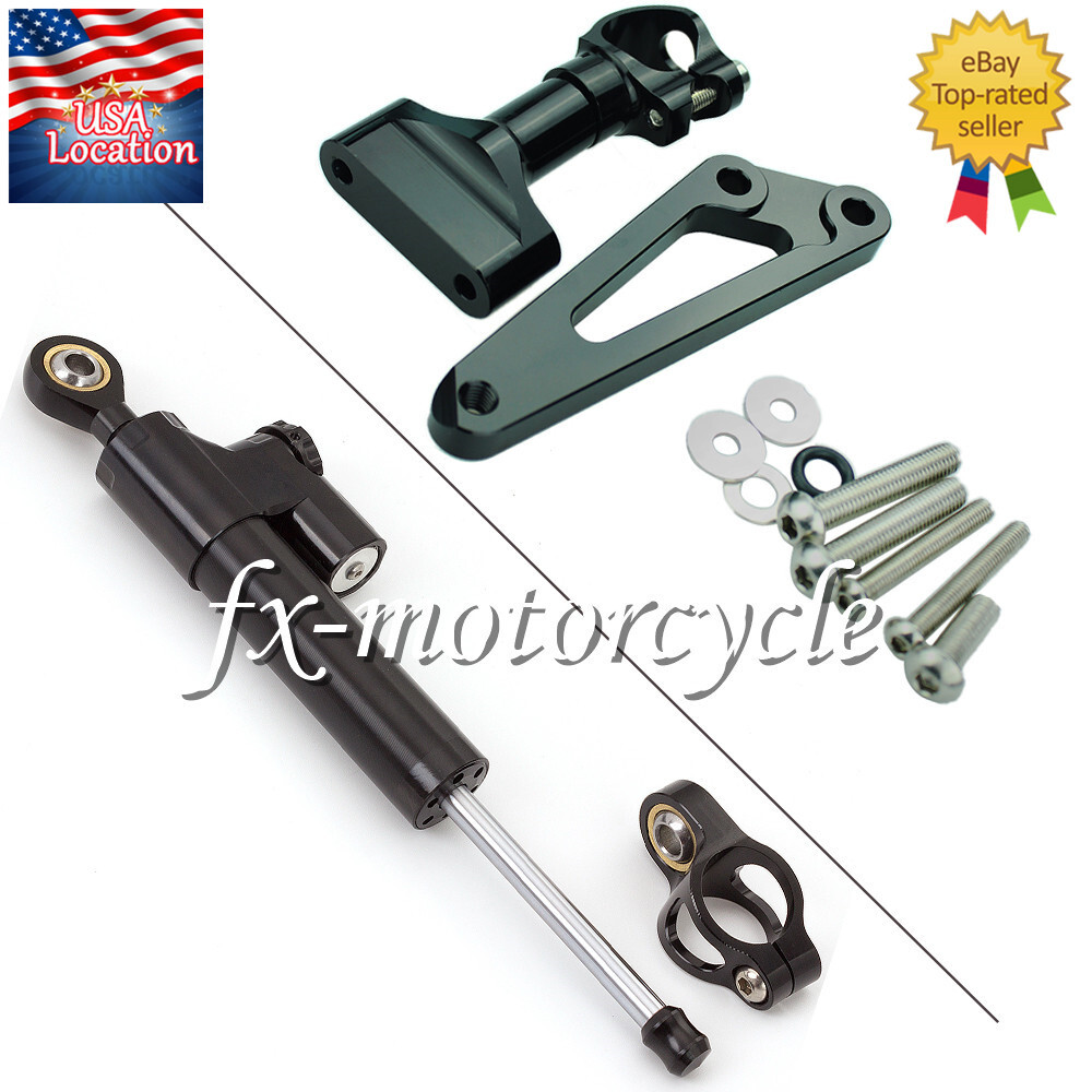 For CB600F HORNET 2007-2016 CNC Steering Damper Stabilizer Bracket Mount Kit Set