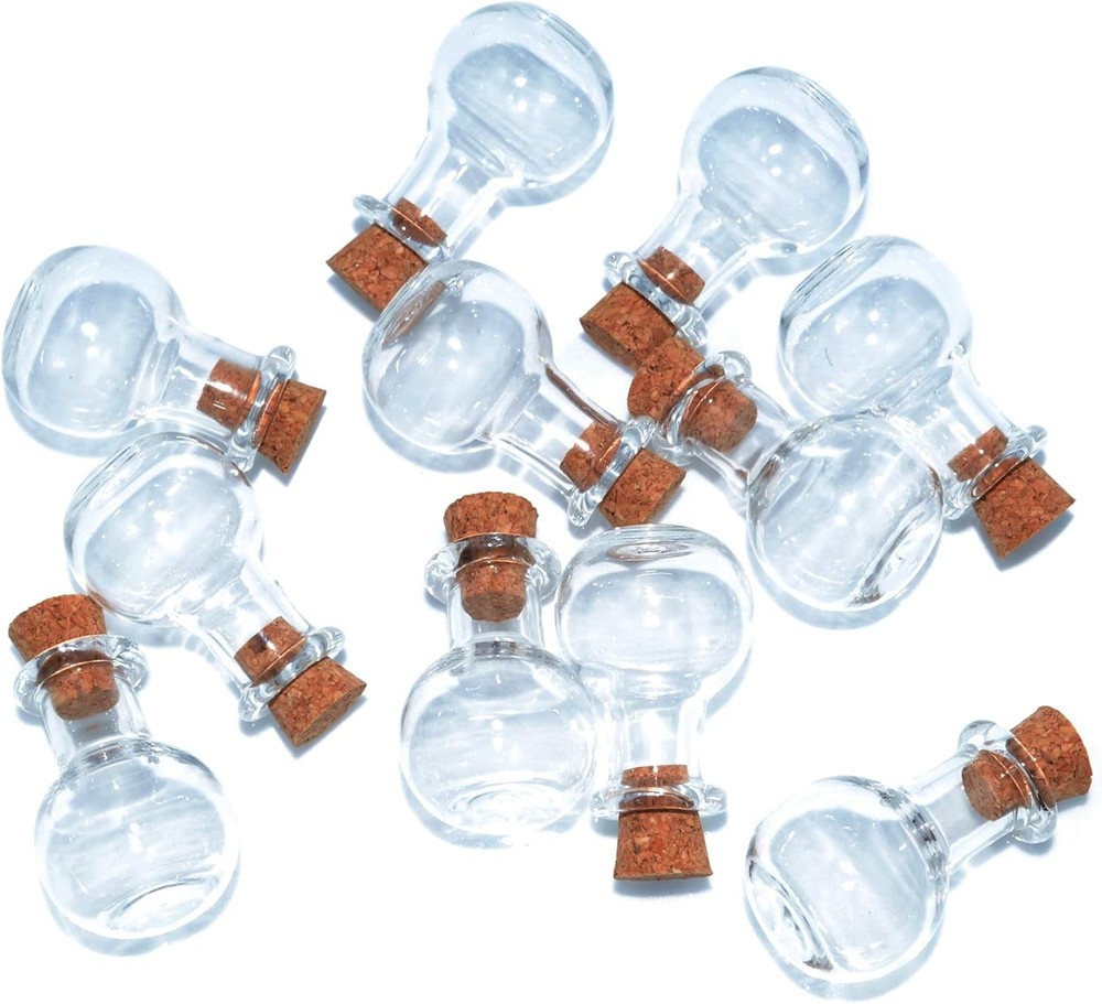 Mini Glass Bottle with Cork Stopper