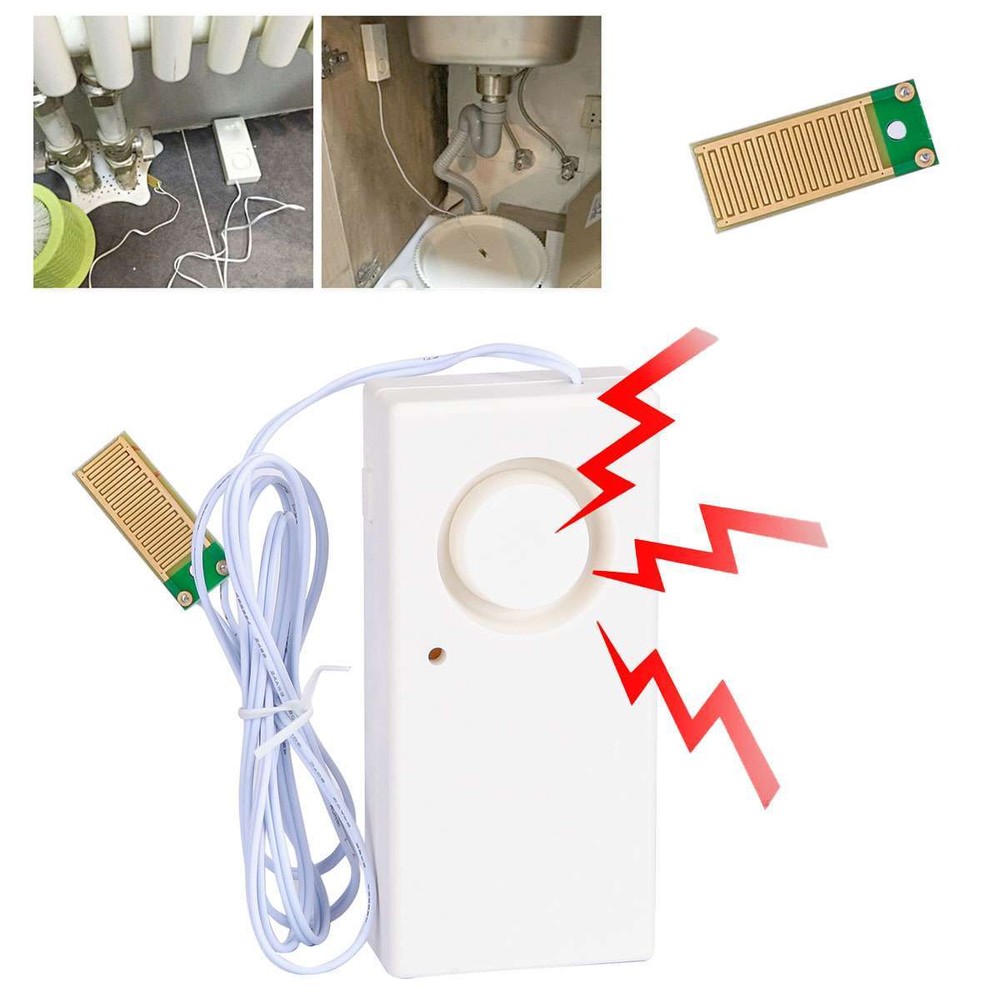 6 Pack Water Leak Leakage Detection Detector Sound Alarms Sensor Security Alert