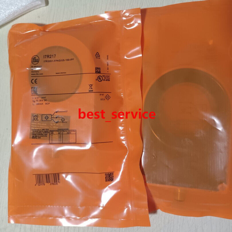 New IFM I7R217 inductive proximity switch