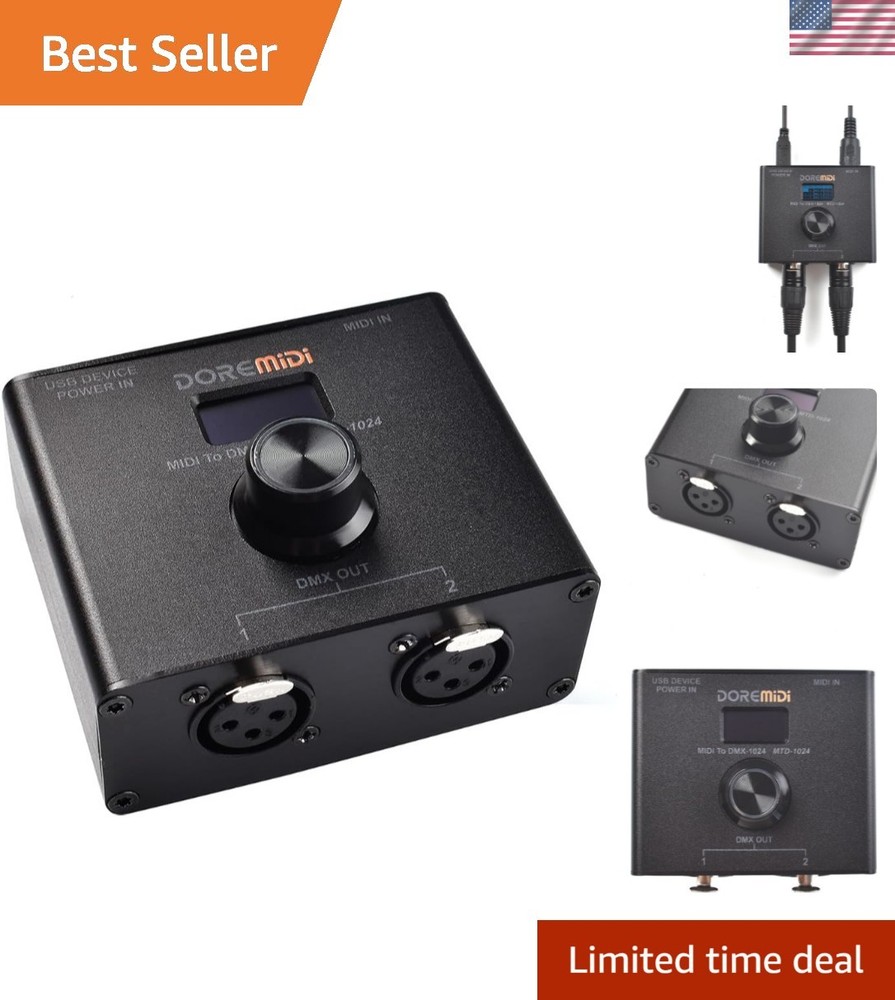 Professional MIDI to DMX Controller MTD-1024 - Modern Design, Versatile Use