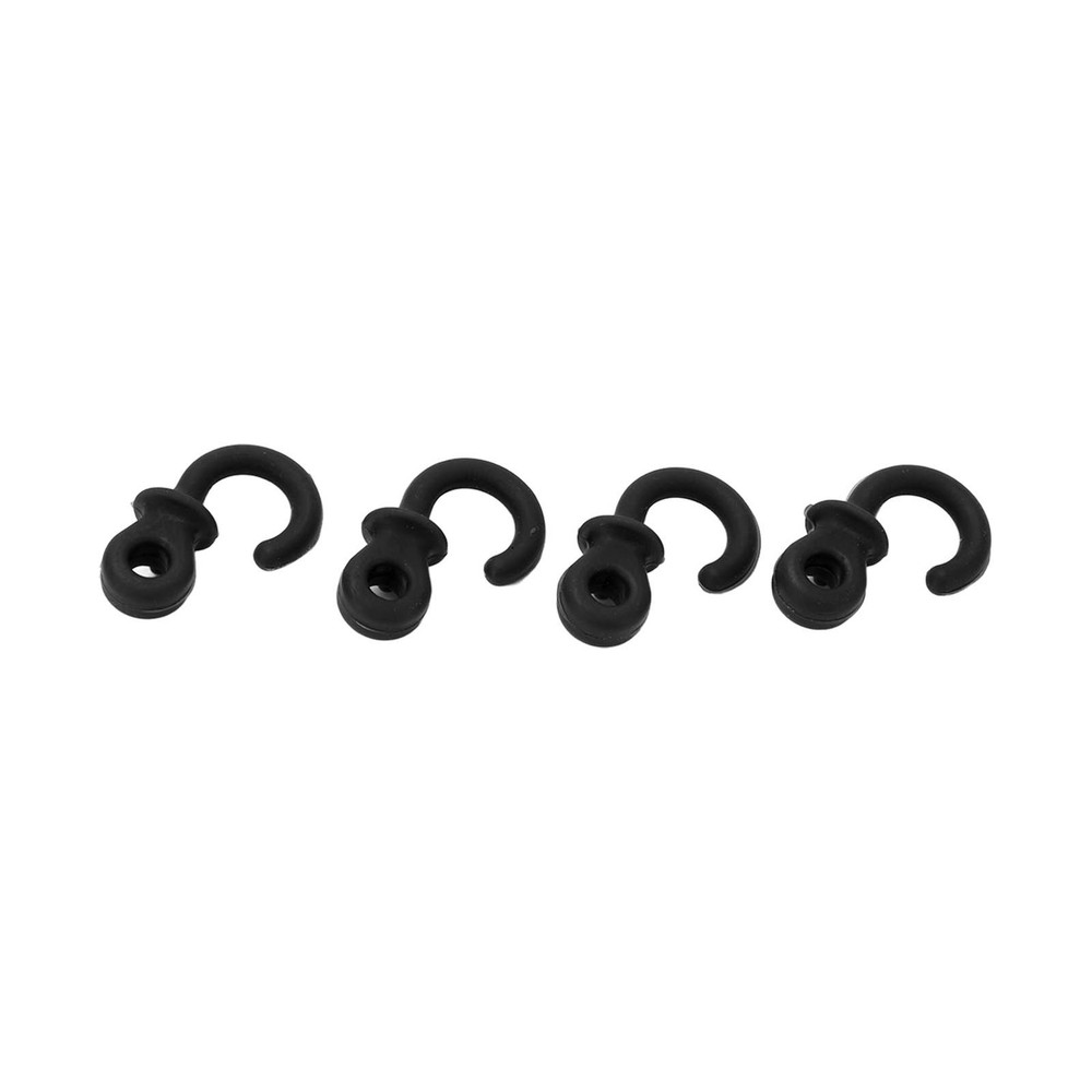 (Black)4Pcs Archery Bow String Silencers Monkey Tail Compound Bow String