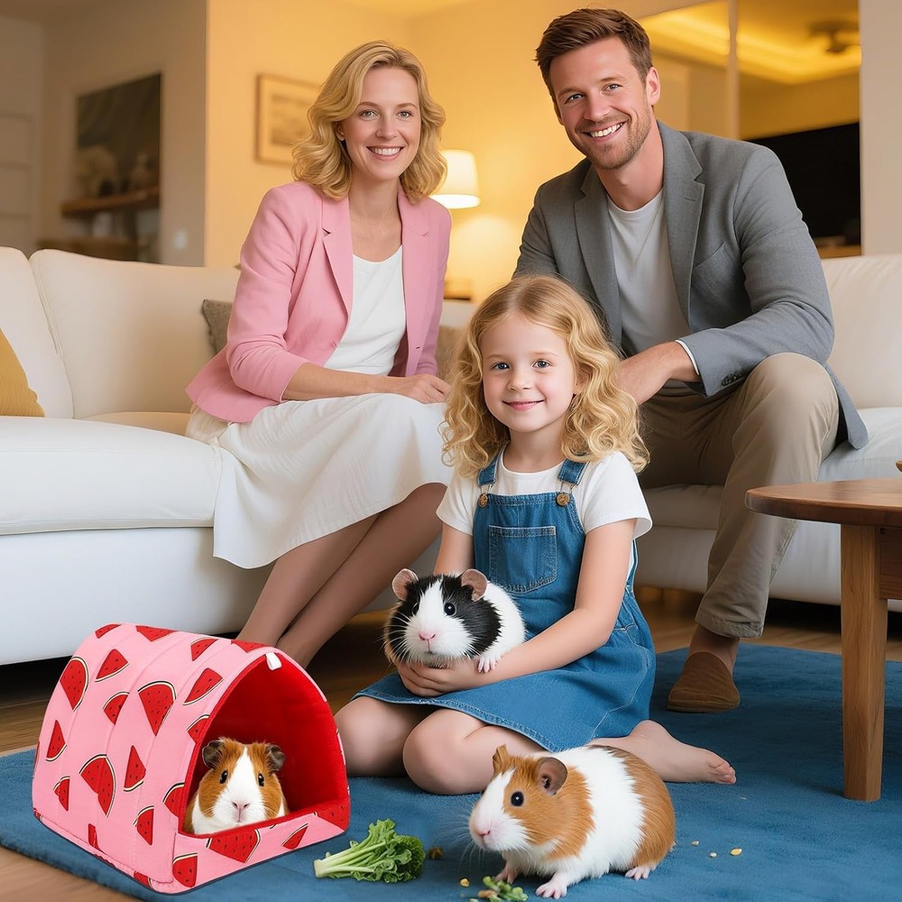 Cute Guinea Pig Hideout, Thickened Cushion, Machine Washable