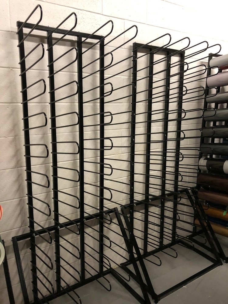 New Heavy Duty vinyl roll storage rack,44-Roll capacity, 3" core