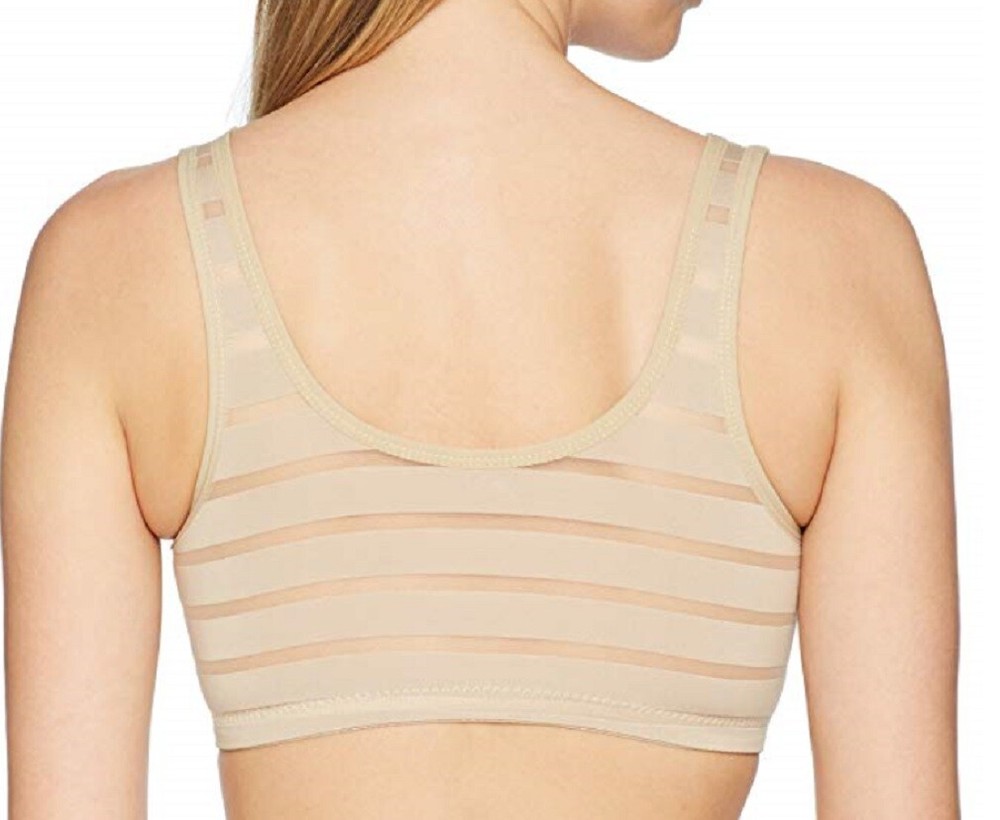 Rhonda Shear Mesh Stripe Molded Bra