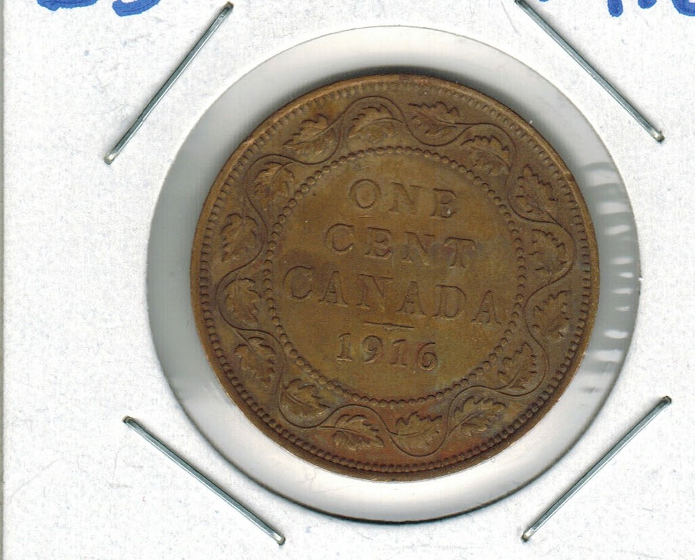 1916 Large Canadian Penny