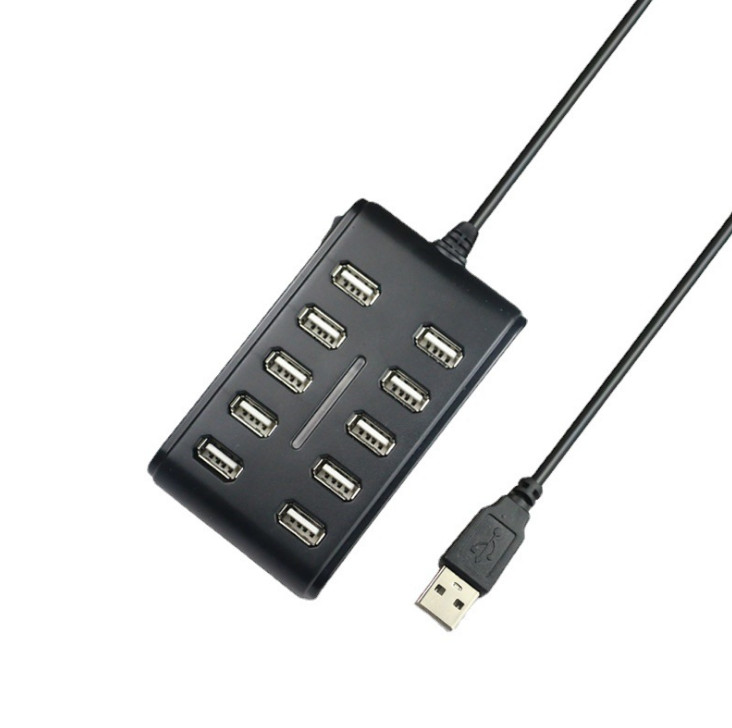 USB2.0 hub docking station One is divided into ten Splitter with switch