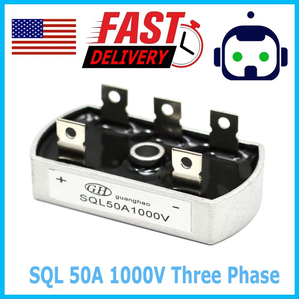 1x Bridge Rectifier 3Ph 50A 1000V 1000 Volt SQL50A 3 Phase Diode
