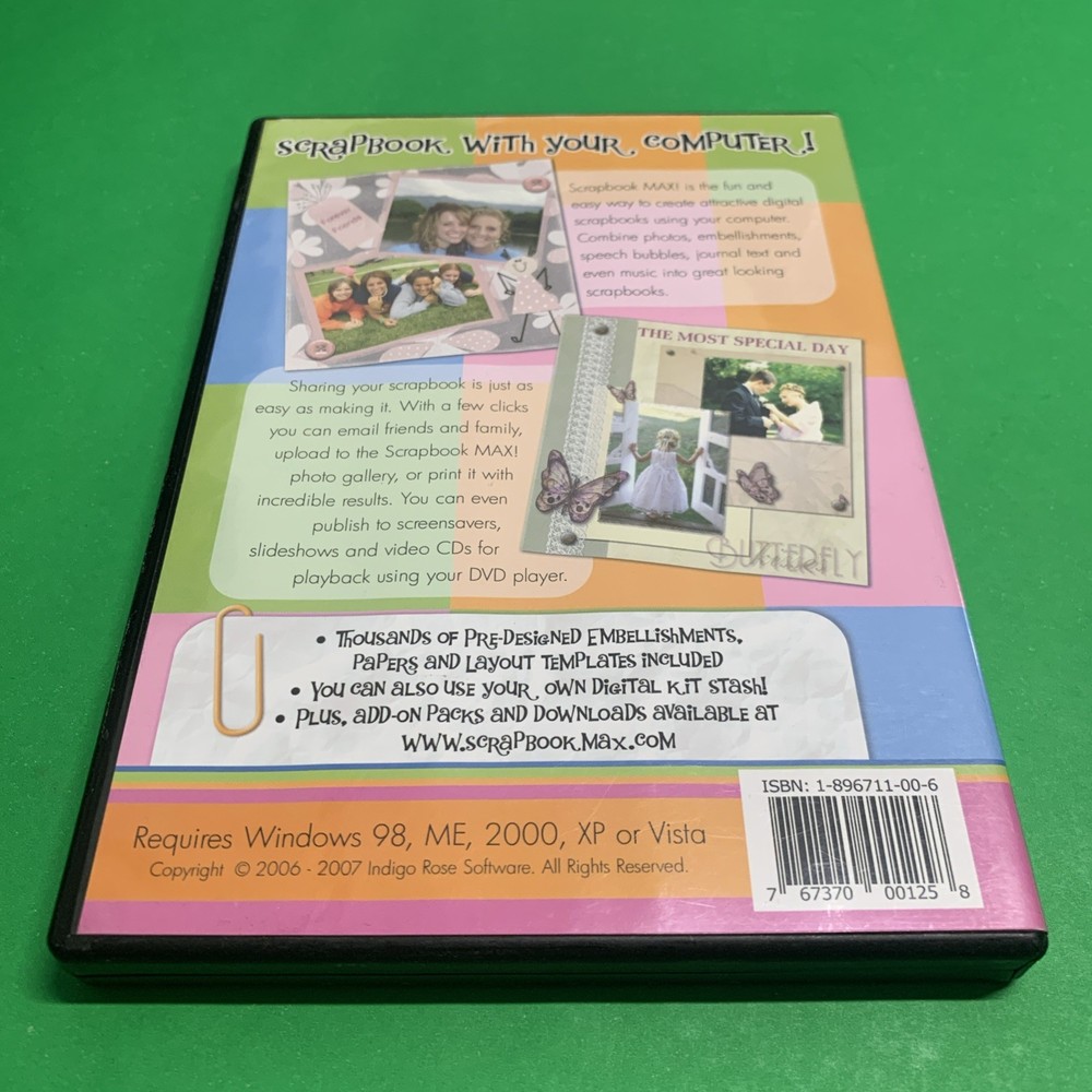 Scrapbook Max! Digital scrapbooking Software Share Your Memories! 2006